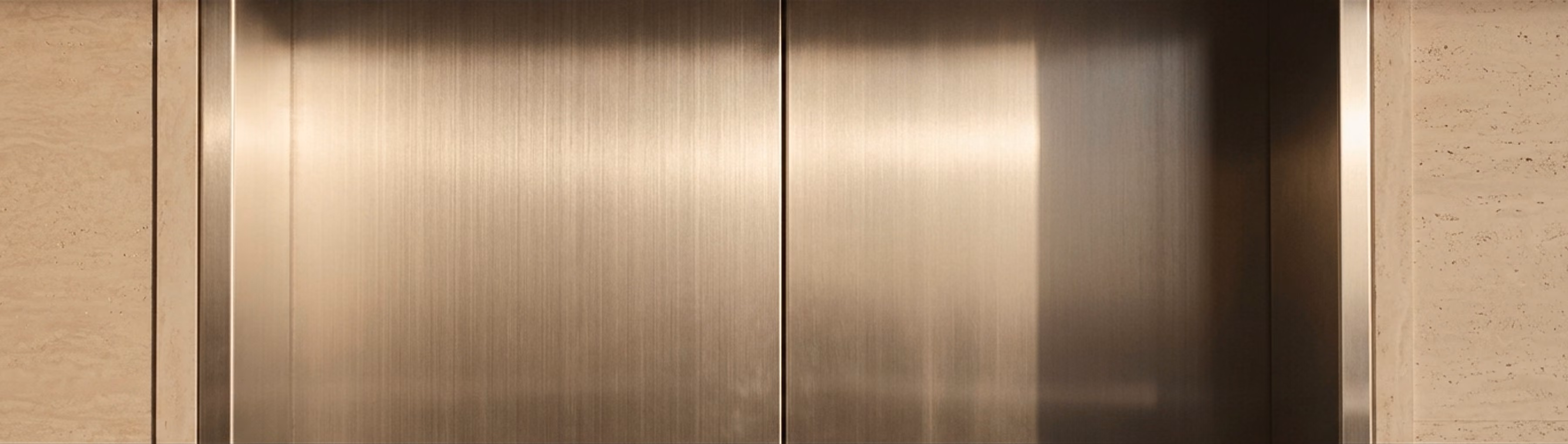 Stainless Steel in a luxury interior at sunrise.