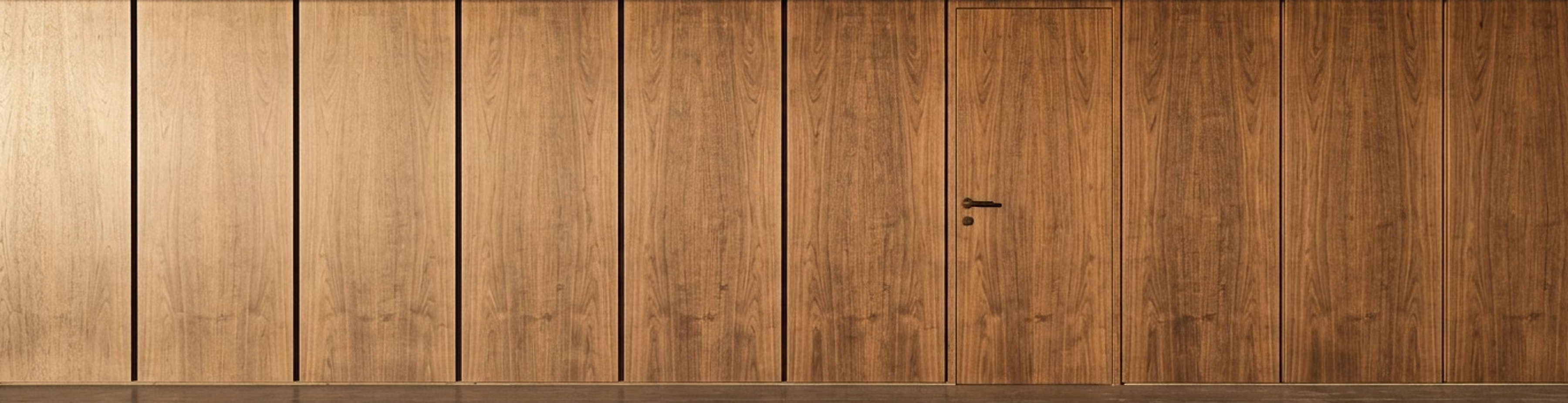 Wood & Veneer in a luxury interior at sunrise.