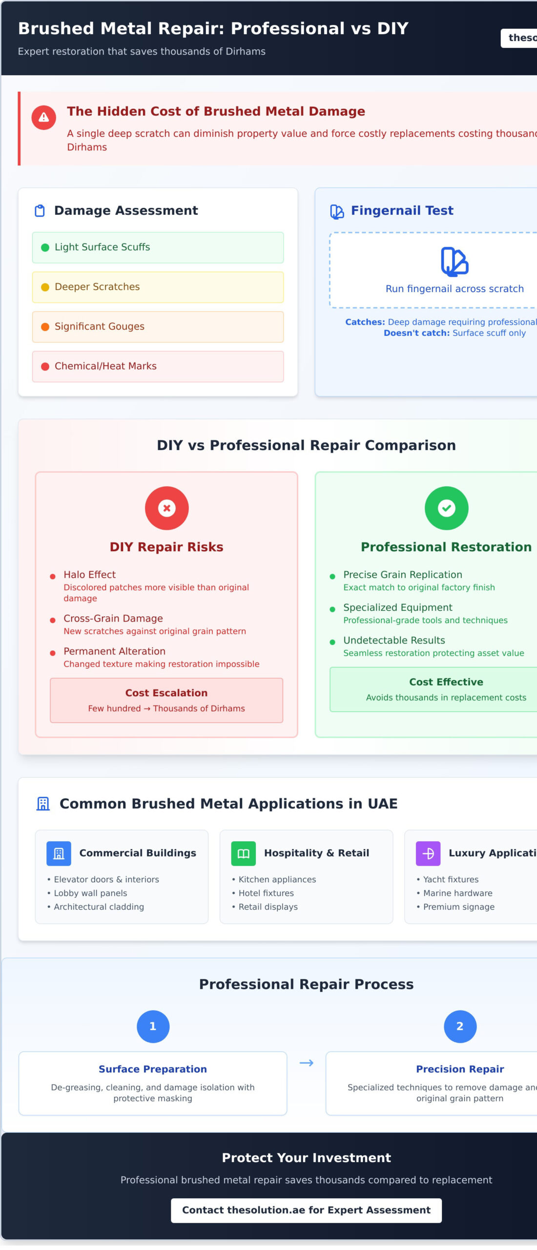 Brushed Metal Repair: A Professional Guide to Restoring Finishes