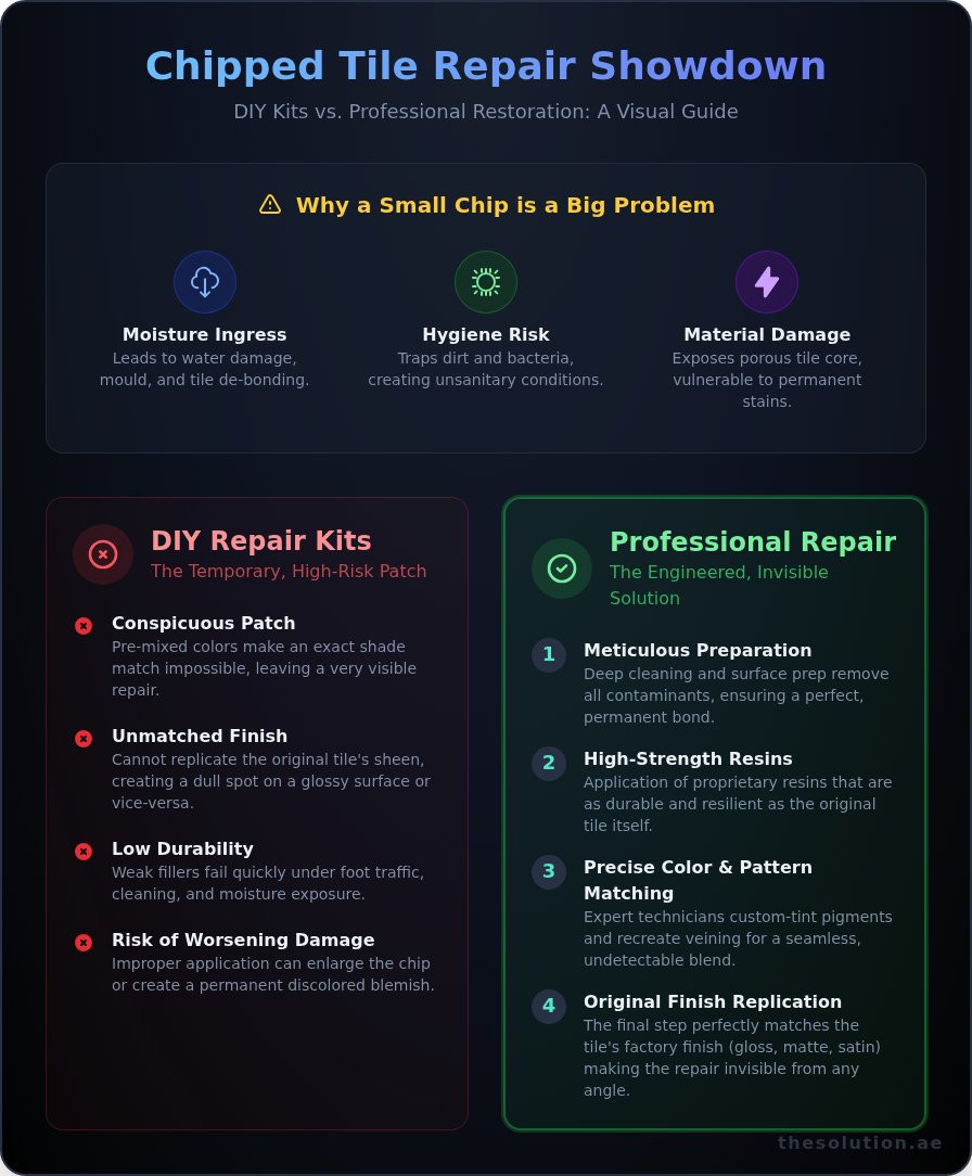 Chipped Tile Repair: A Professional Guide to a Flawless Finish