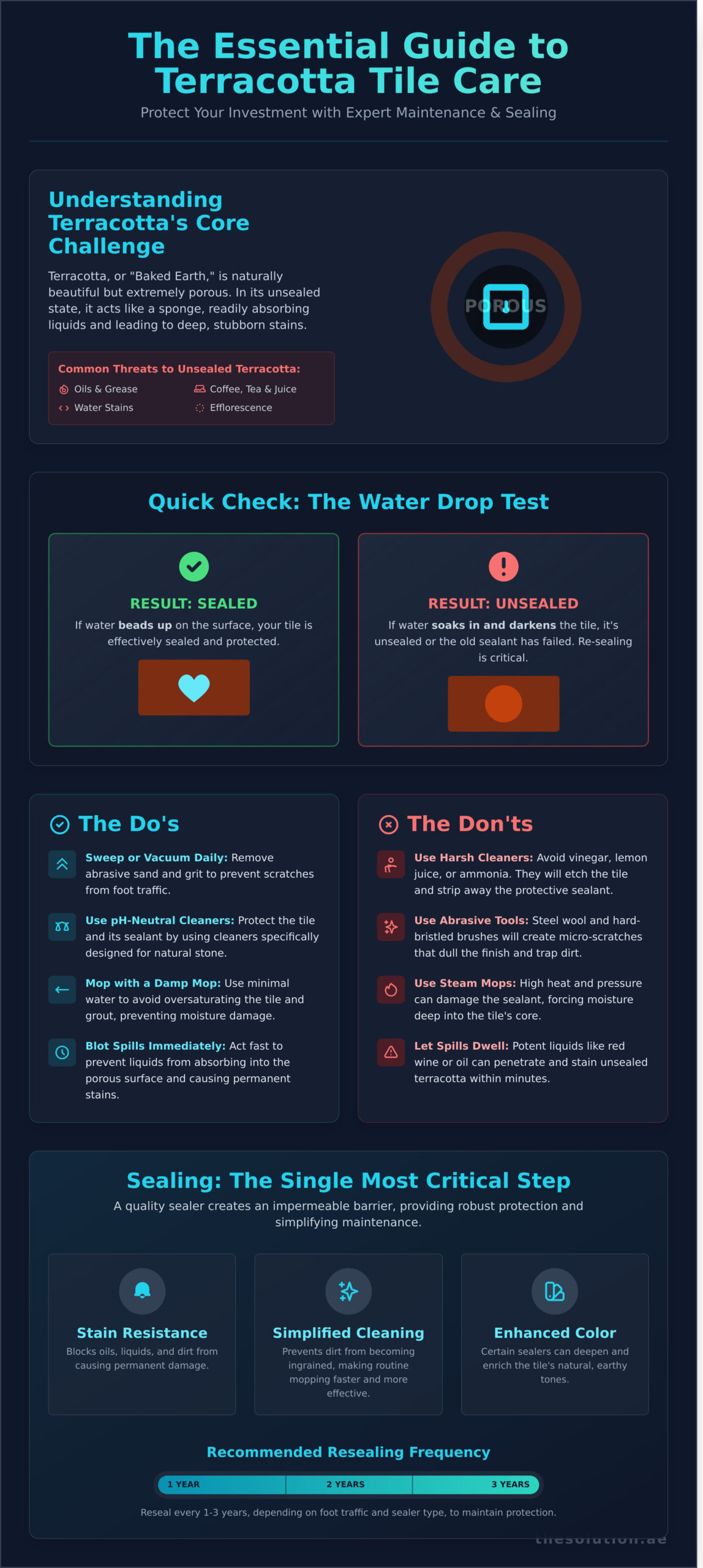 Terracotta Tiles: The Ultimate Guide to Cleaning, Sealing, and Restoration