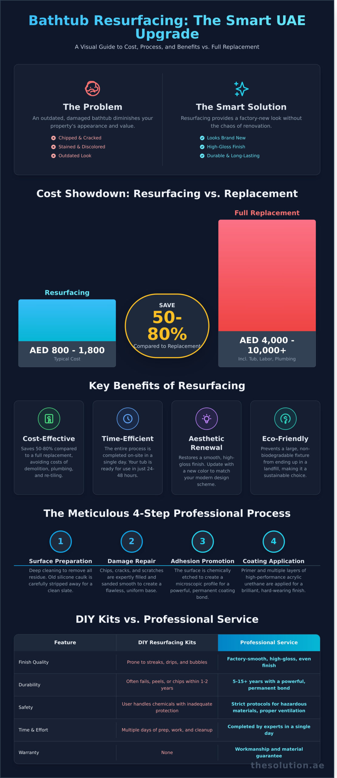 Bathtub Resurfacing Cost in the UAE: A Complete Price Guide
