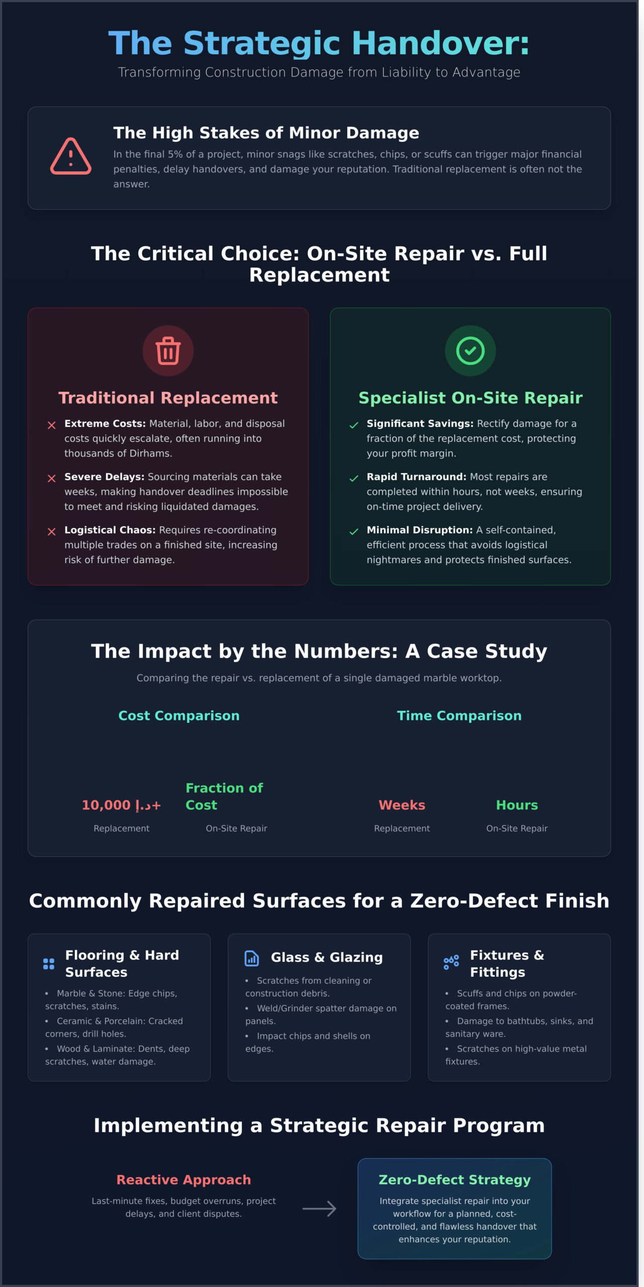 Construction Handover Damage Repair: A Contractor’s Guide to a Flawless Finish