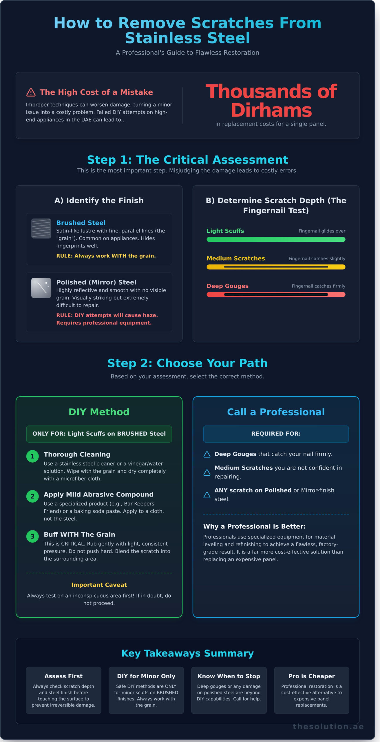 How to Remove Scratches From Stainless Steel: A Professional’s Guide