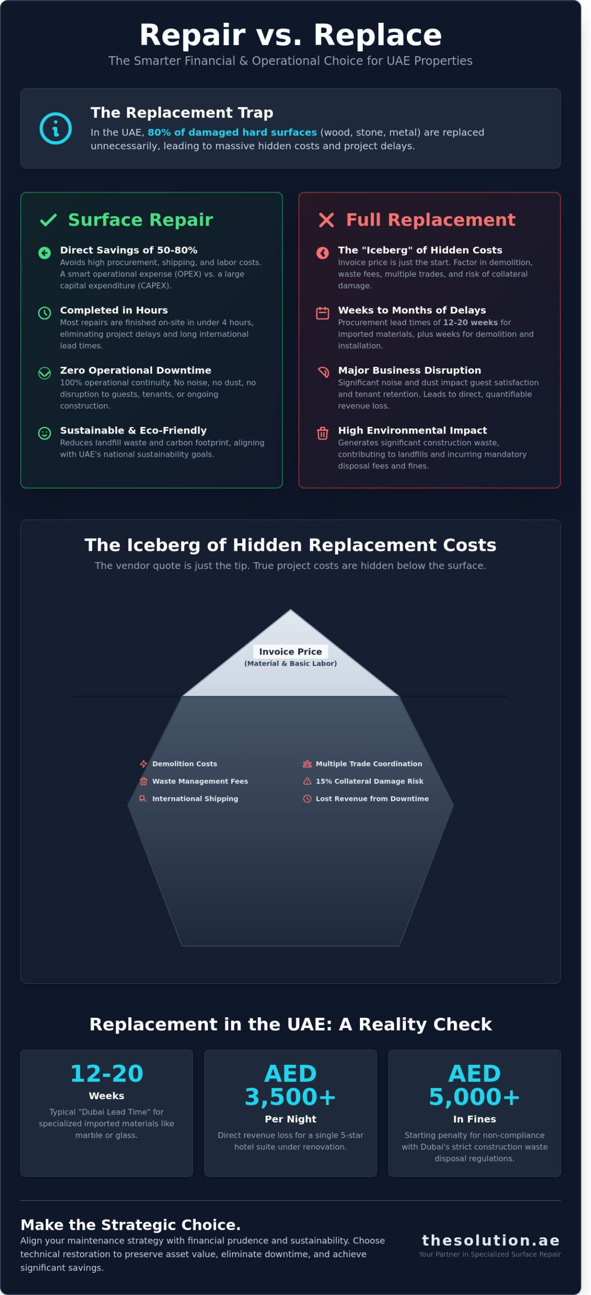 Avoiding Replacement Costs with Surface Repair: A Financial & Operational Guide