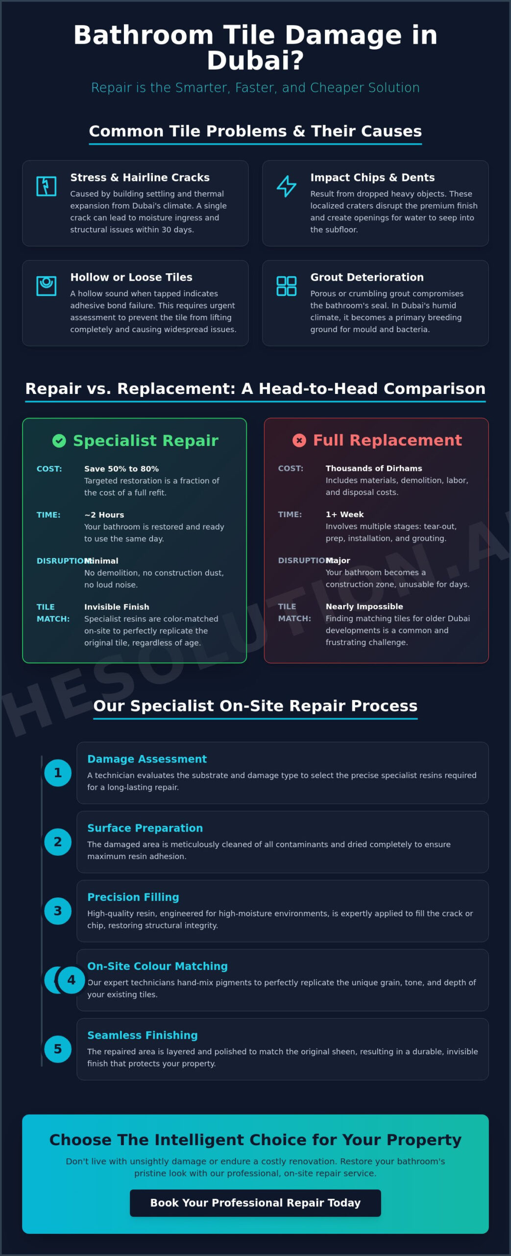 Bathroom Tile Repair Service Near Me: Professional Restoration in Dubai