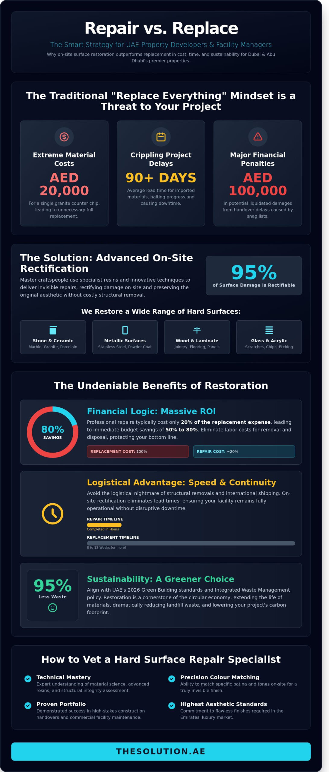 Hard Surface Repair Specialist UAE: The 2026 Decision-Maker’s Guide