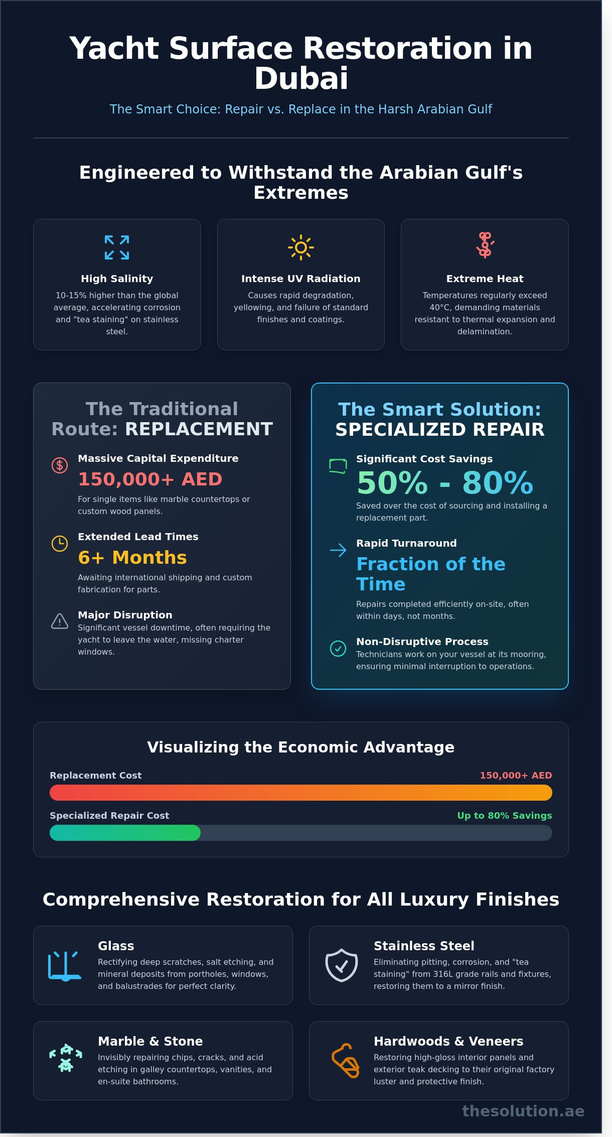 Marine-Grade Surface Repair: Restoring Yacht and Vessel Finishes in Dubai