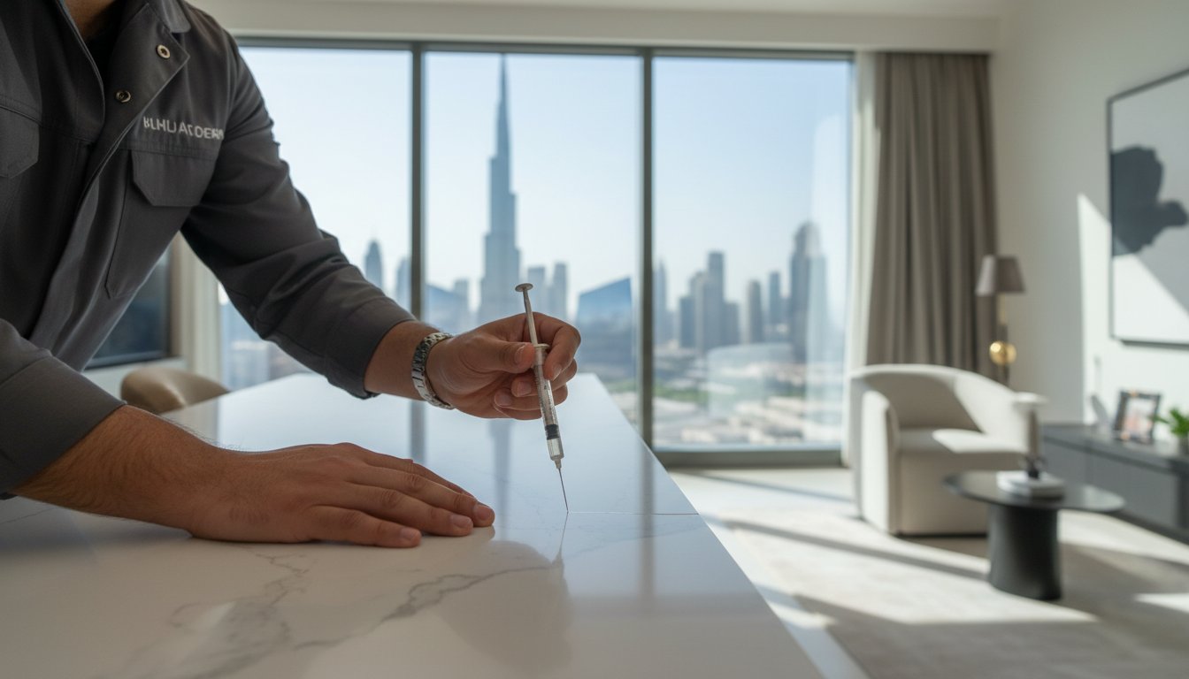 Quartz Countertop Chip Repair UAE: The 2026 Professional Restoration Guide