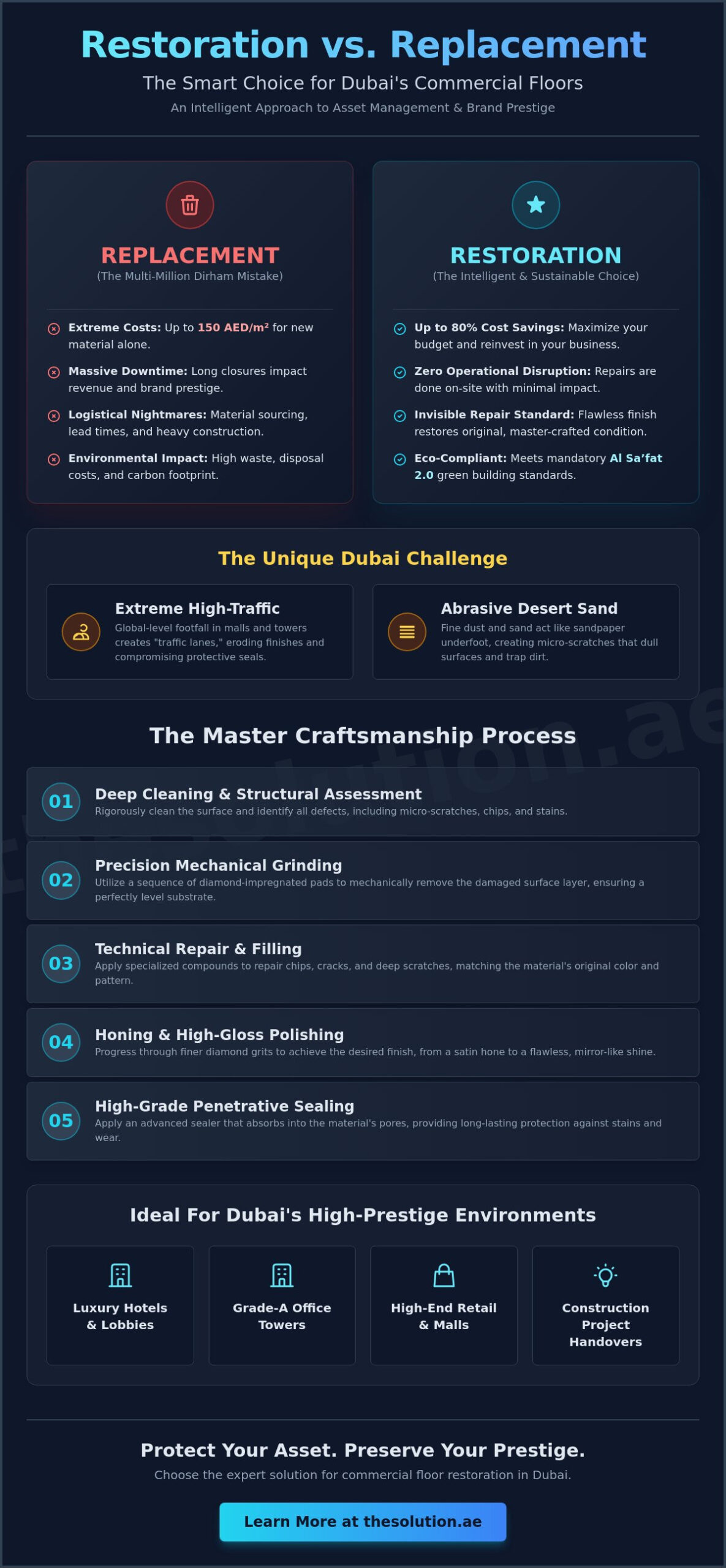 Commercial Floor Restoration Dubai: Professional Repair vs. Replacement in 2026