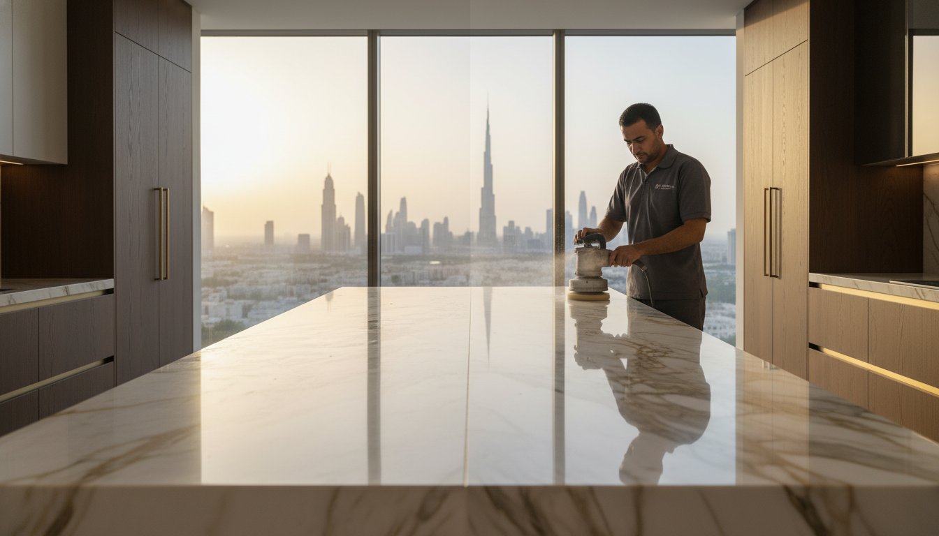 Professional Marble Countertop Polishing Service in Dubai: Restore Luxury Without Replacement
