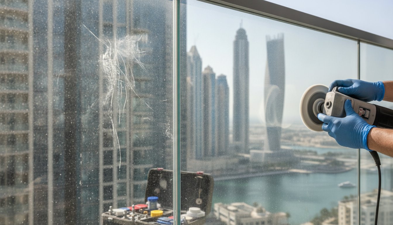Scratched Glass Balustrade Repair UAE: Professional Restoration & Polishing