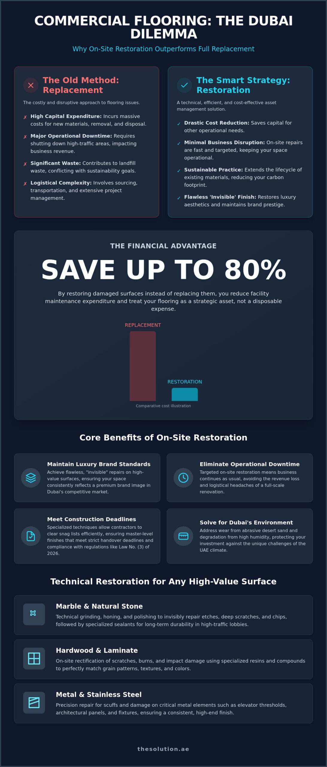 Commercial Floor Restoration Dubai: Professional Repair vs. Replacement Guide 2026