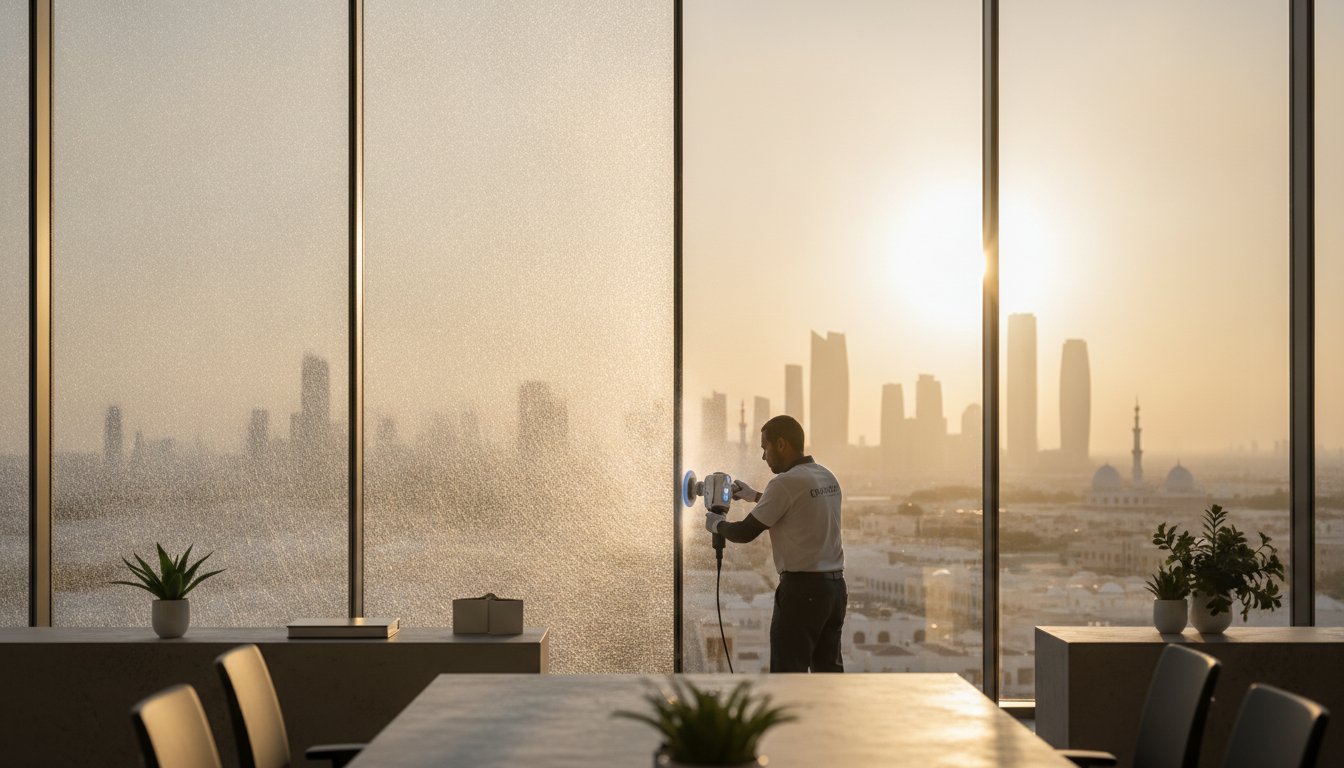 Scratched Glass Window Repair in Abu Dhabi: The Professional Restoration Guide