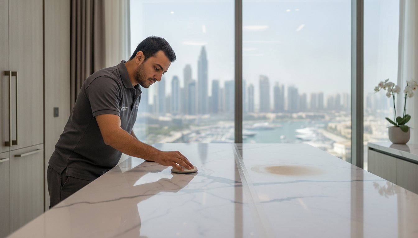 Stone Countertop Stain Removal in Dubai: The Professional Restoration Guide (2026)