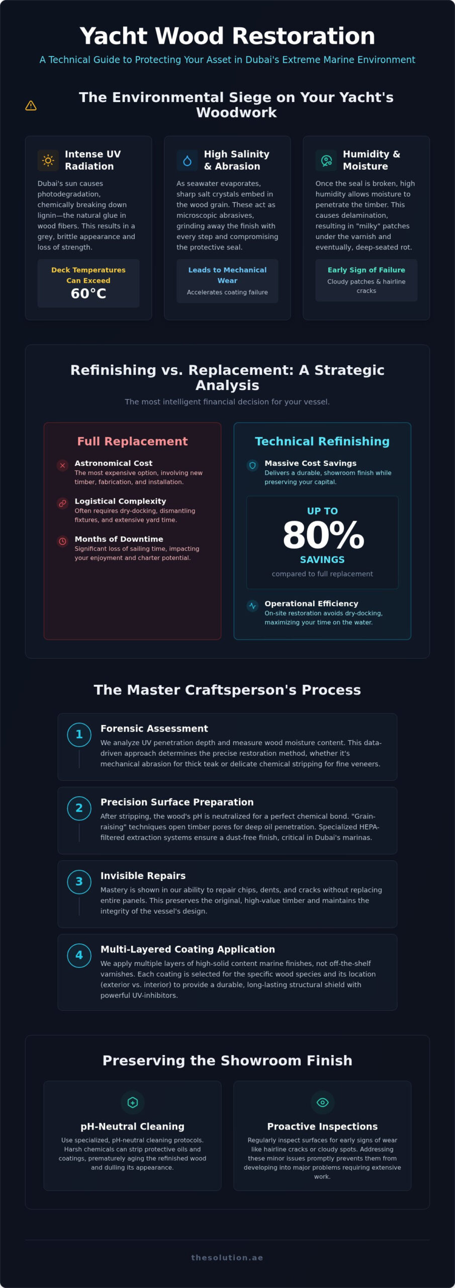 Yacht Wood Refinishing in Dubai: The 2026 Professional Restoration Guide